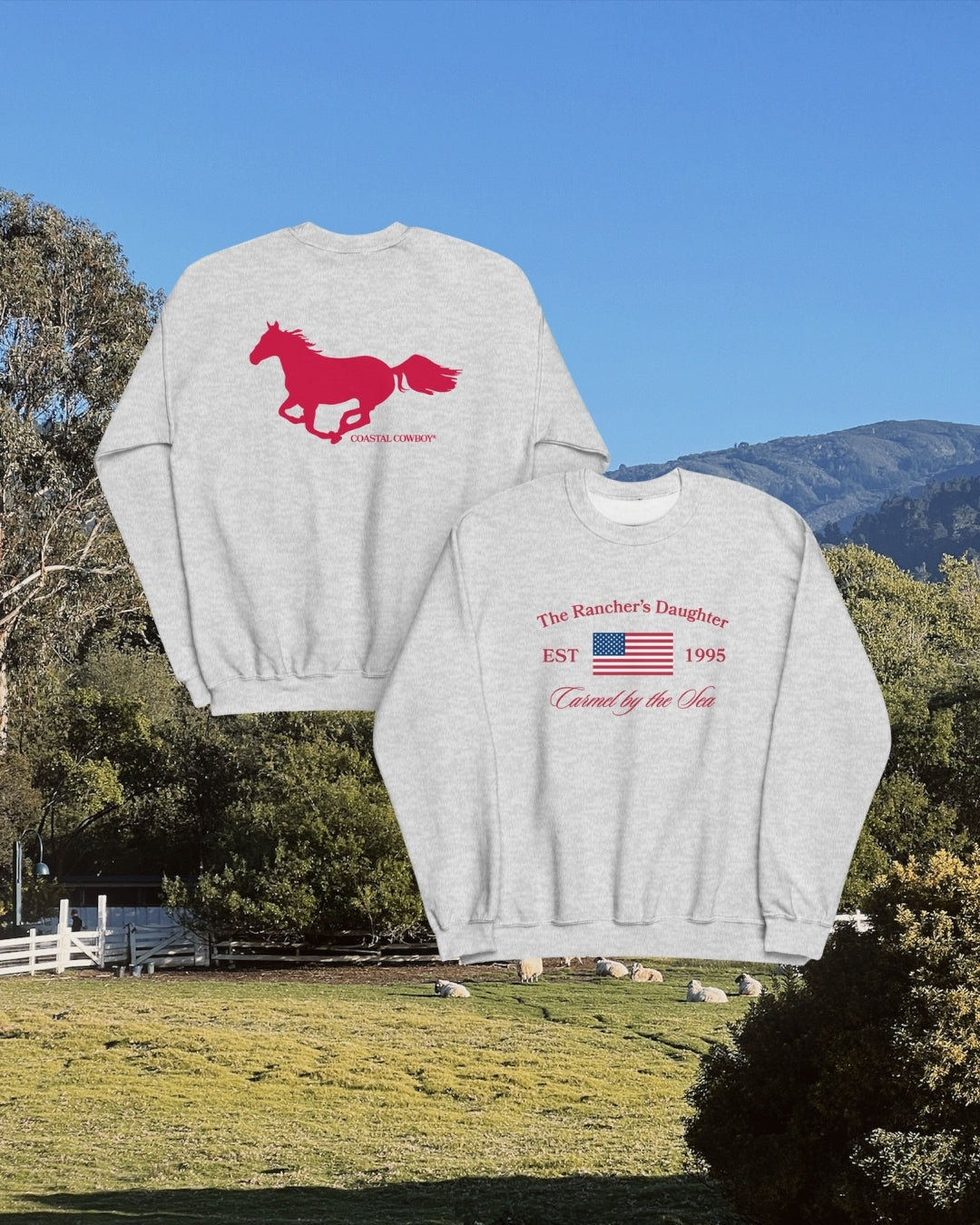 Rancher's Daughter Flag Crewneck