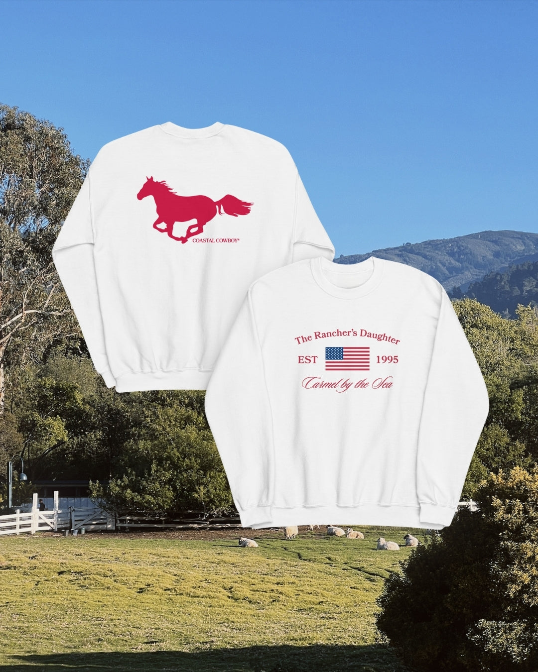Rancher's Daughter Flag Crewneck