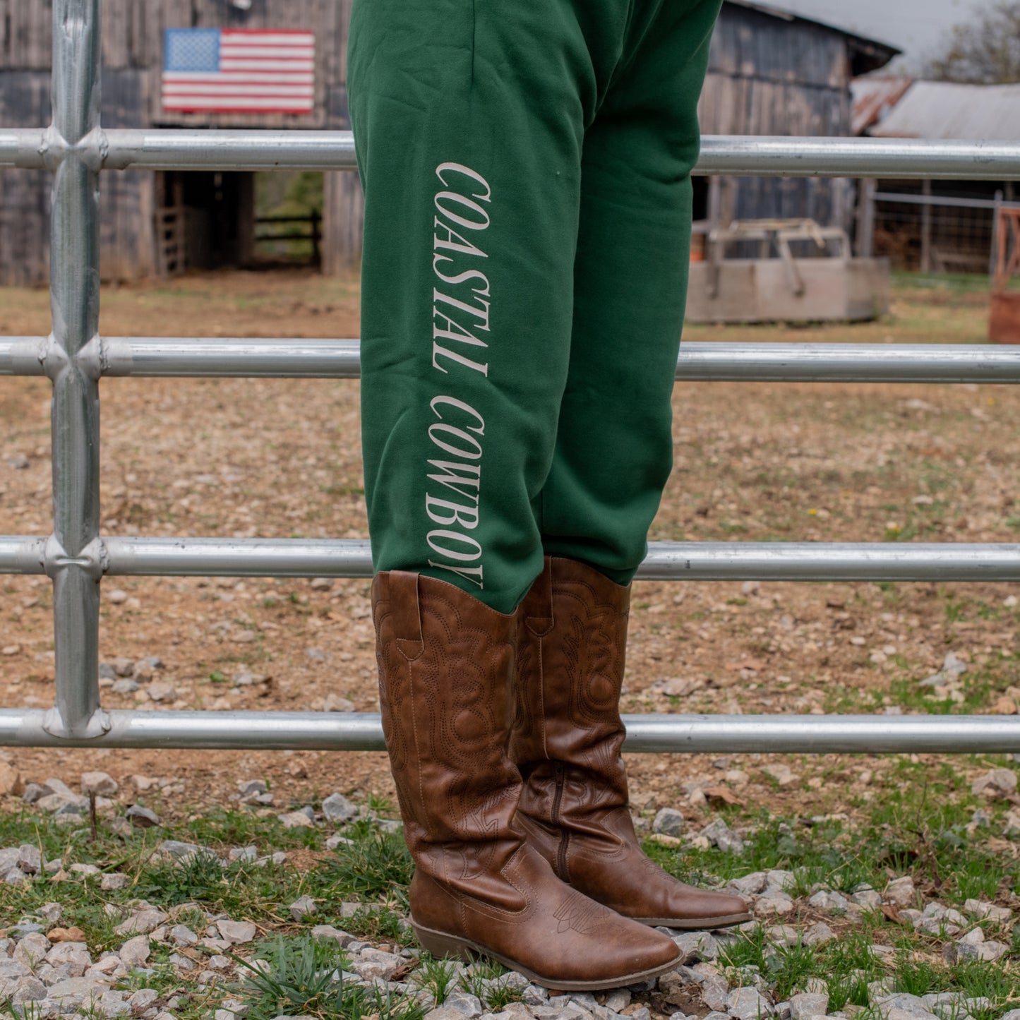 Coastal Cowboy Green Joggers
