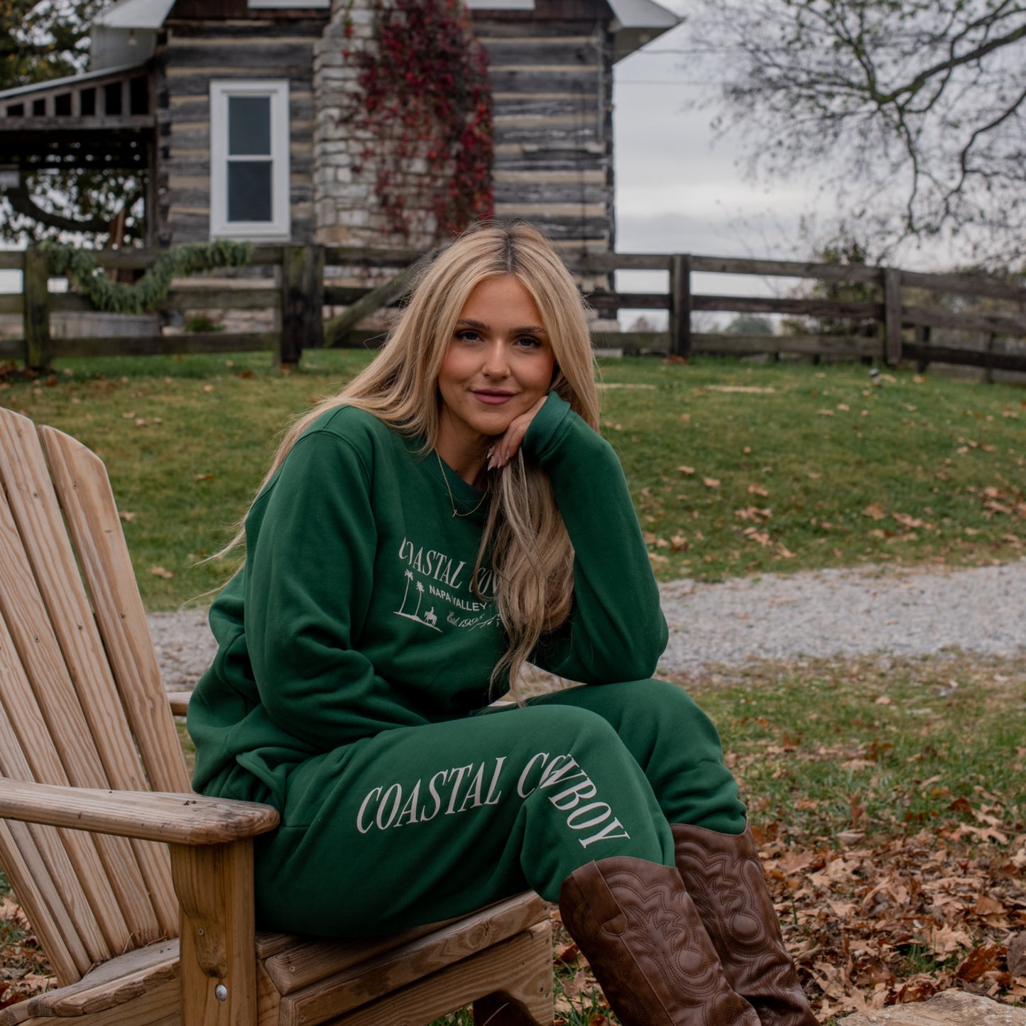 Coastal Cowboy Green Joggers