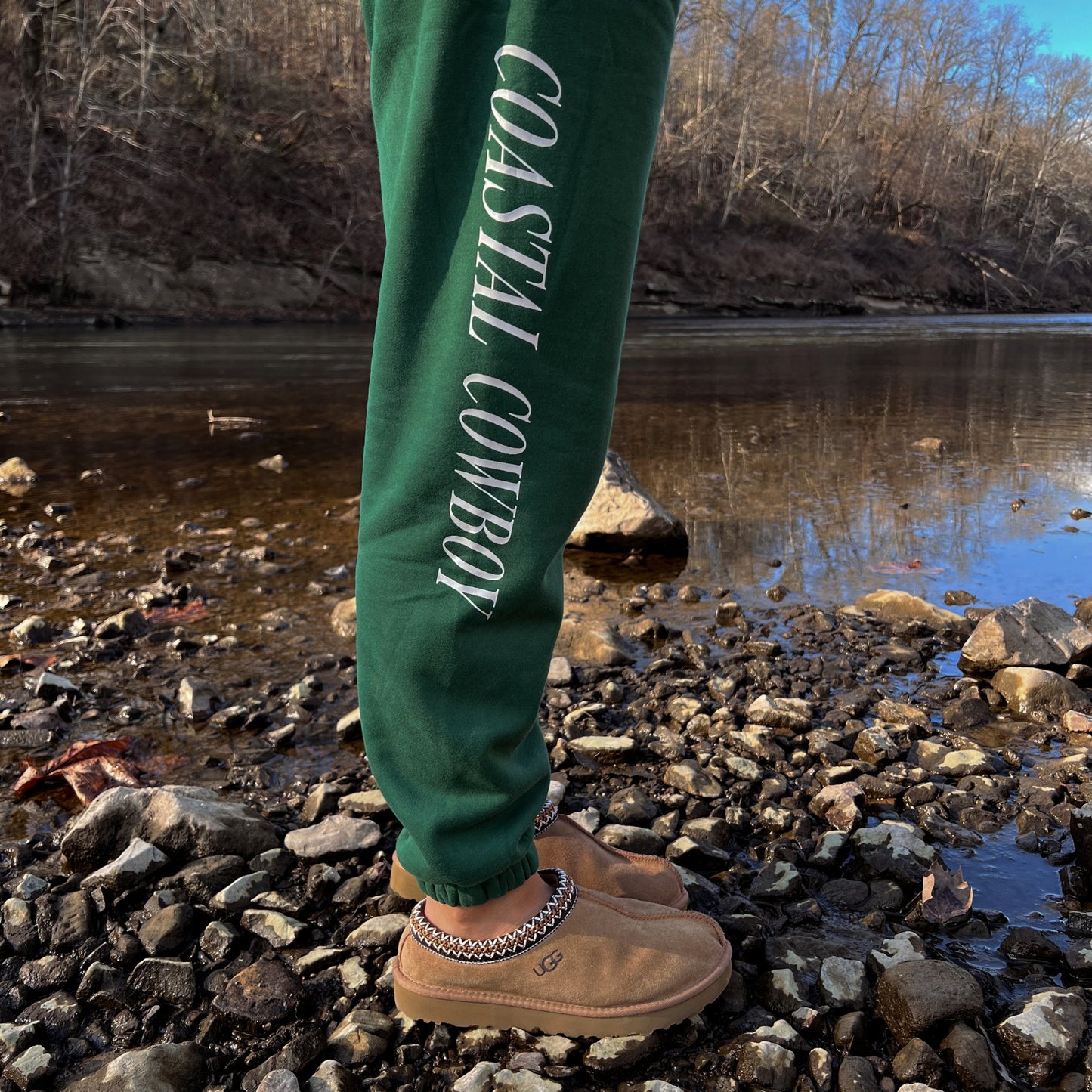 Coastal Cowboy Green Joggers