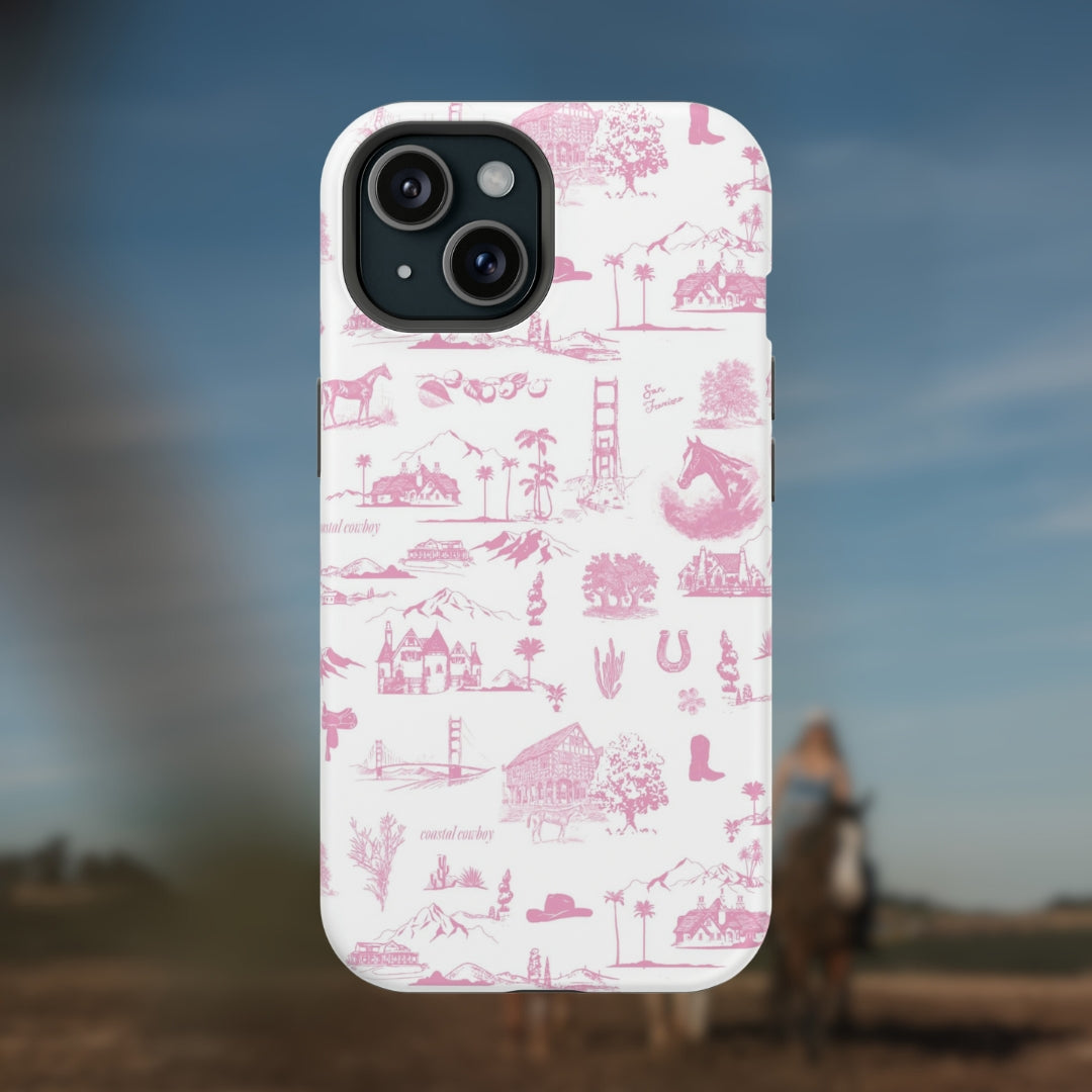 Blush Toile Phone Case Blush Toile Phone Case
