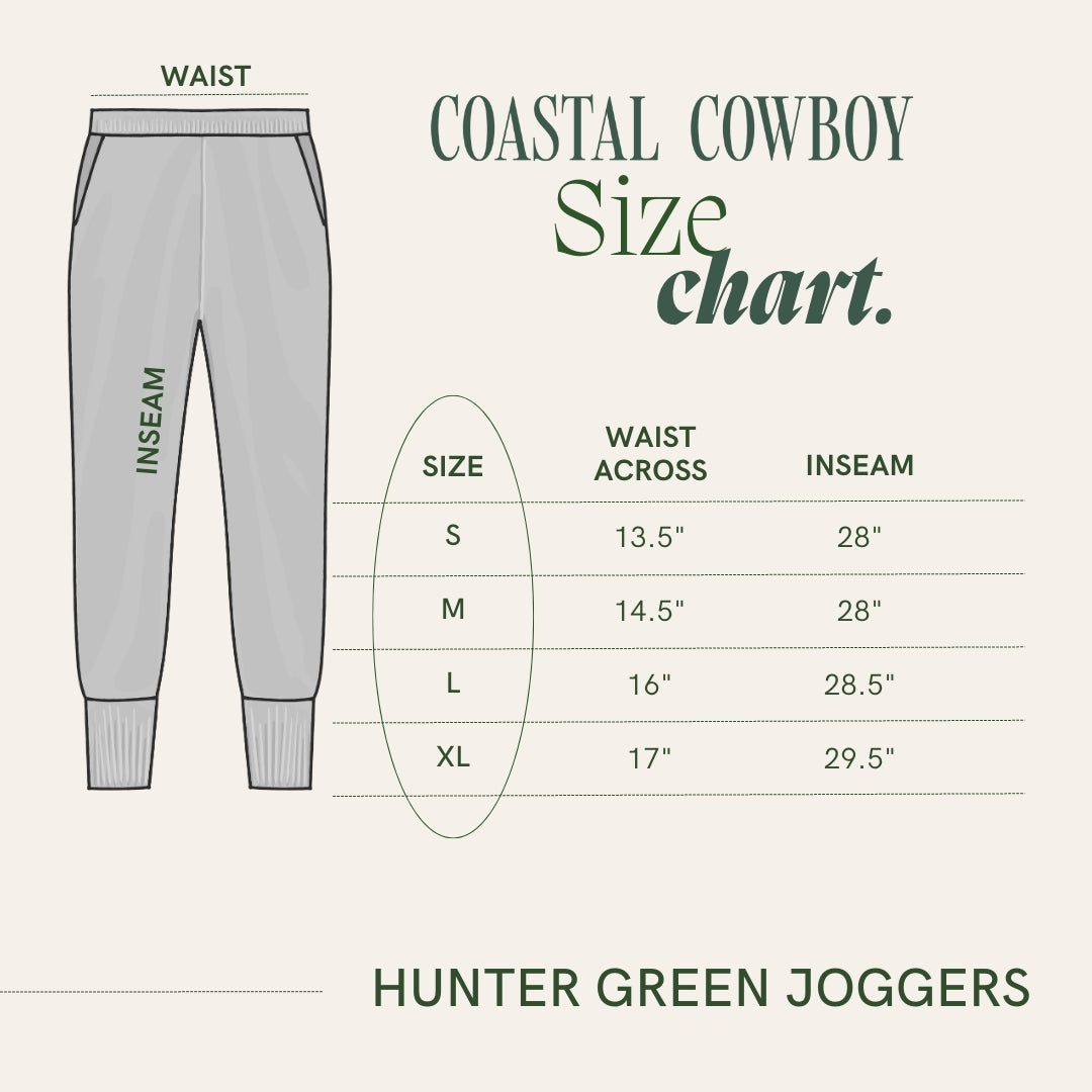 Coastal Cowboy Green Joggers