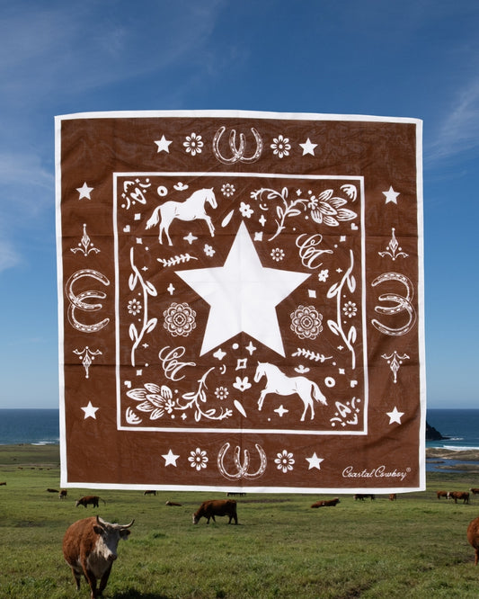 Brown Coastal Cowboy® Bandana