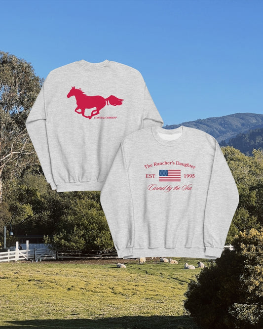 Rancher's Daughter Flag Crewneck