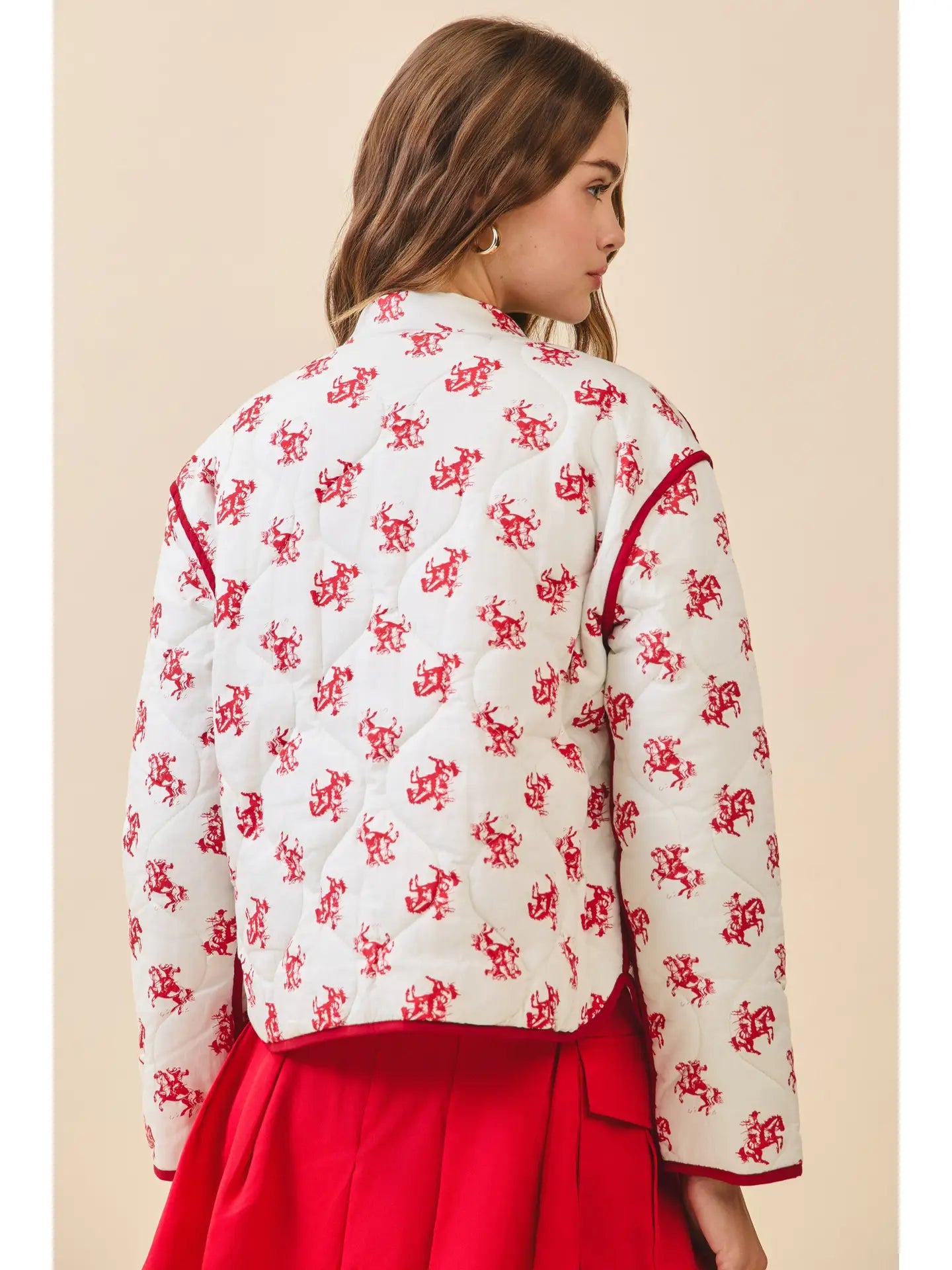 Quilted Red Rodeo Jacket