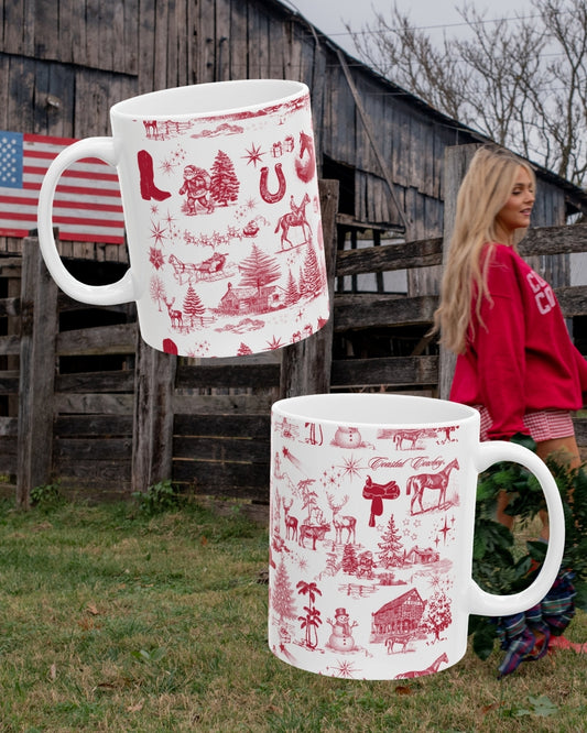 Cowboy Christmas Mug