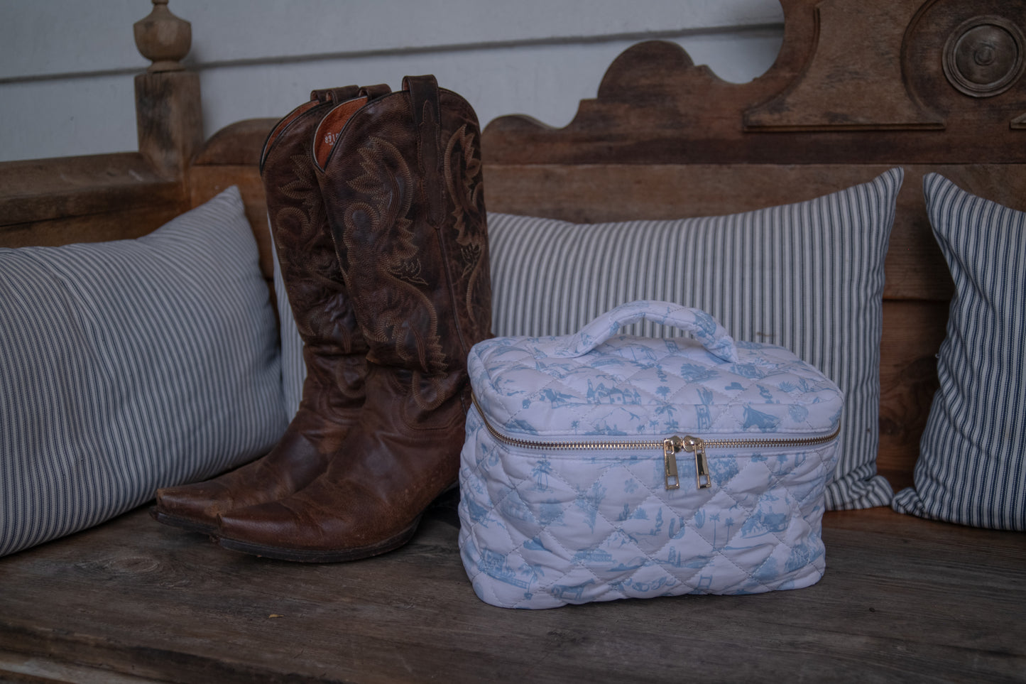 Coastal Cowboy® Toile Train Case