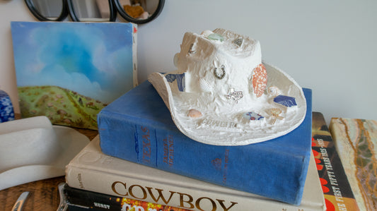 Coastal Cowgirl v1 Artisan Mosaic Cowboy Hat
