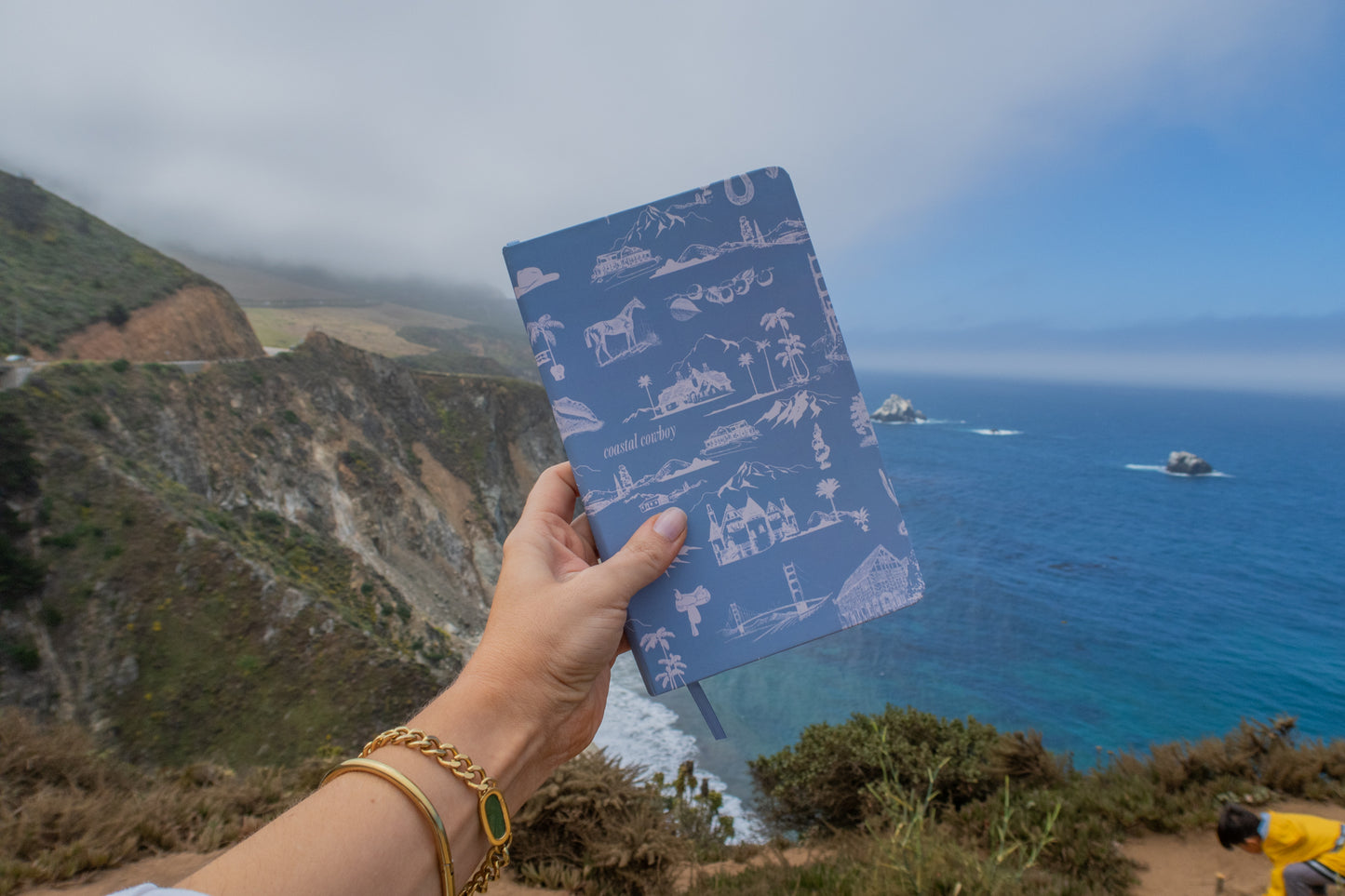 Toile Blue Coastal Cowboy Notebook