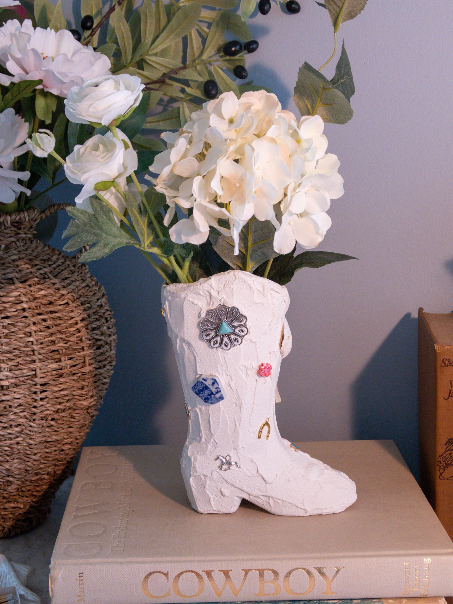 Coastal Cowgirl Boot Vase