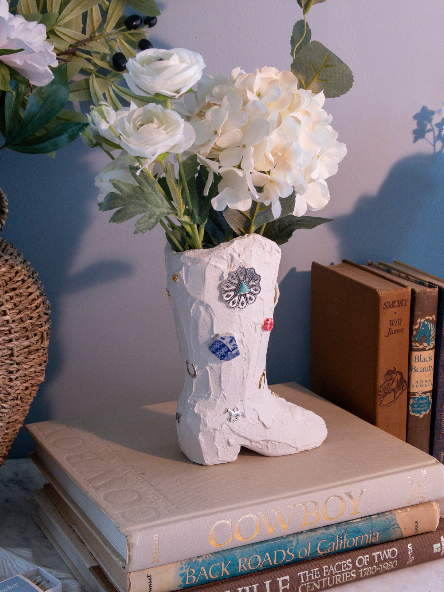 Coastal Cowgirl Boot Vase