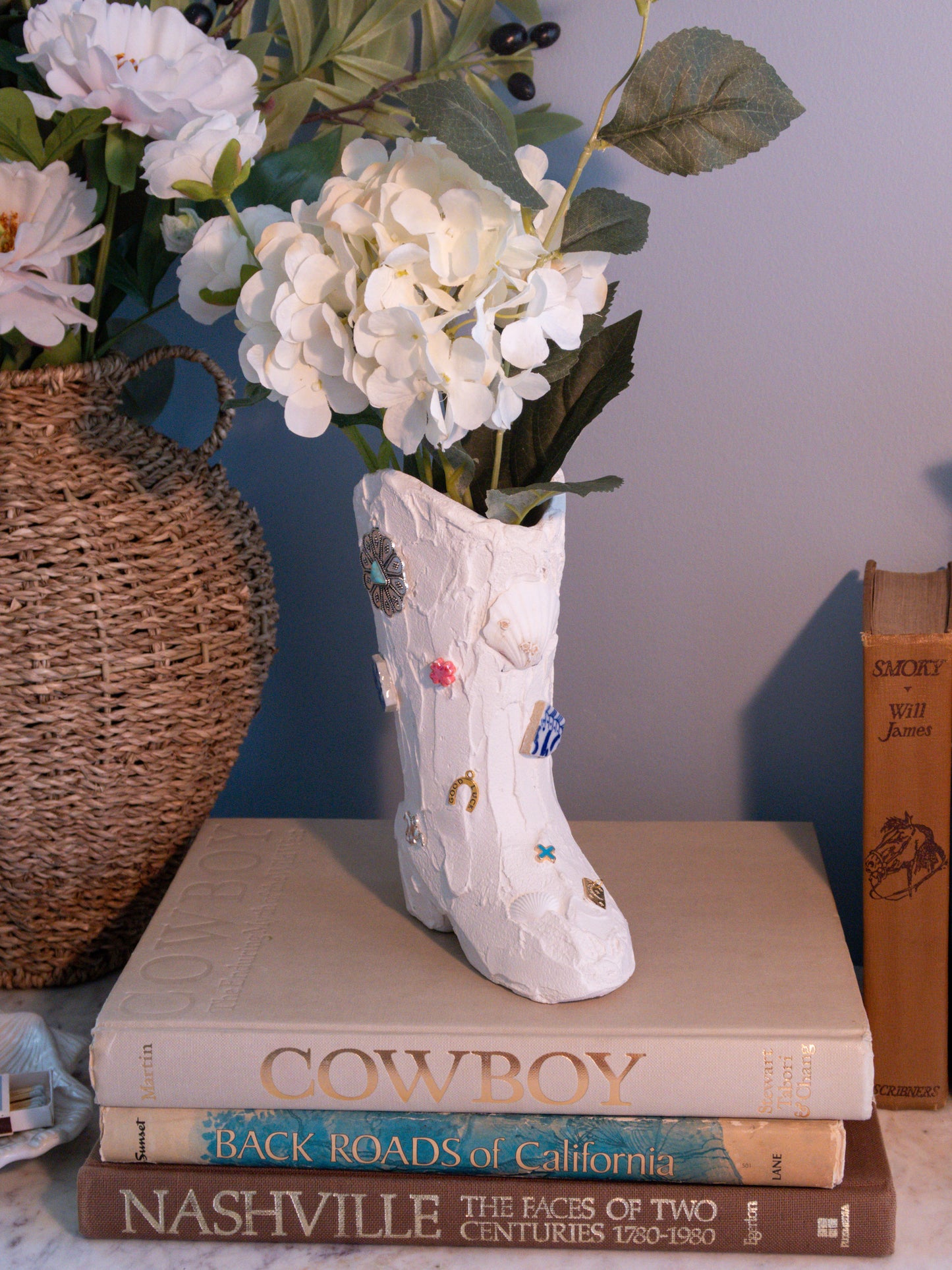 Coastal Cowgirl Boot Vase