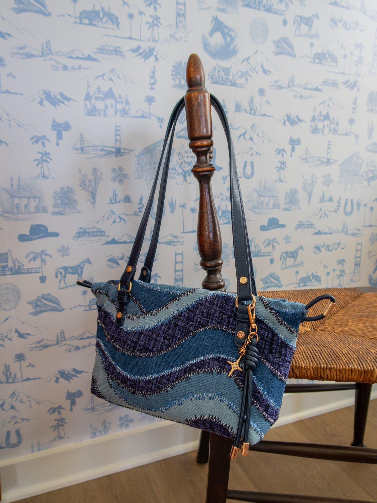 Denim Bucket Bag
