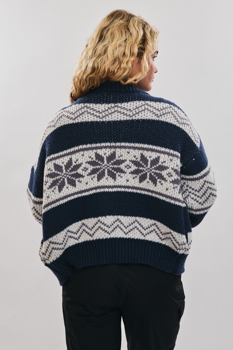 Fair Isle Zip Sweater